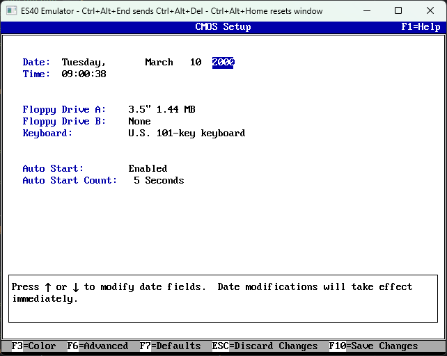 CMOS Setup