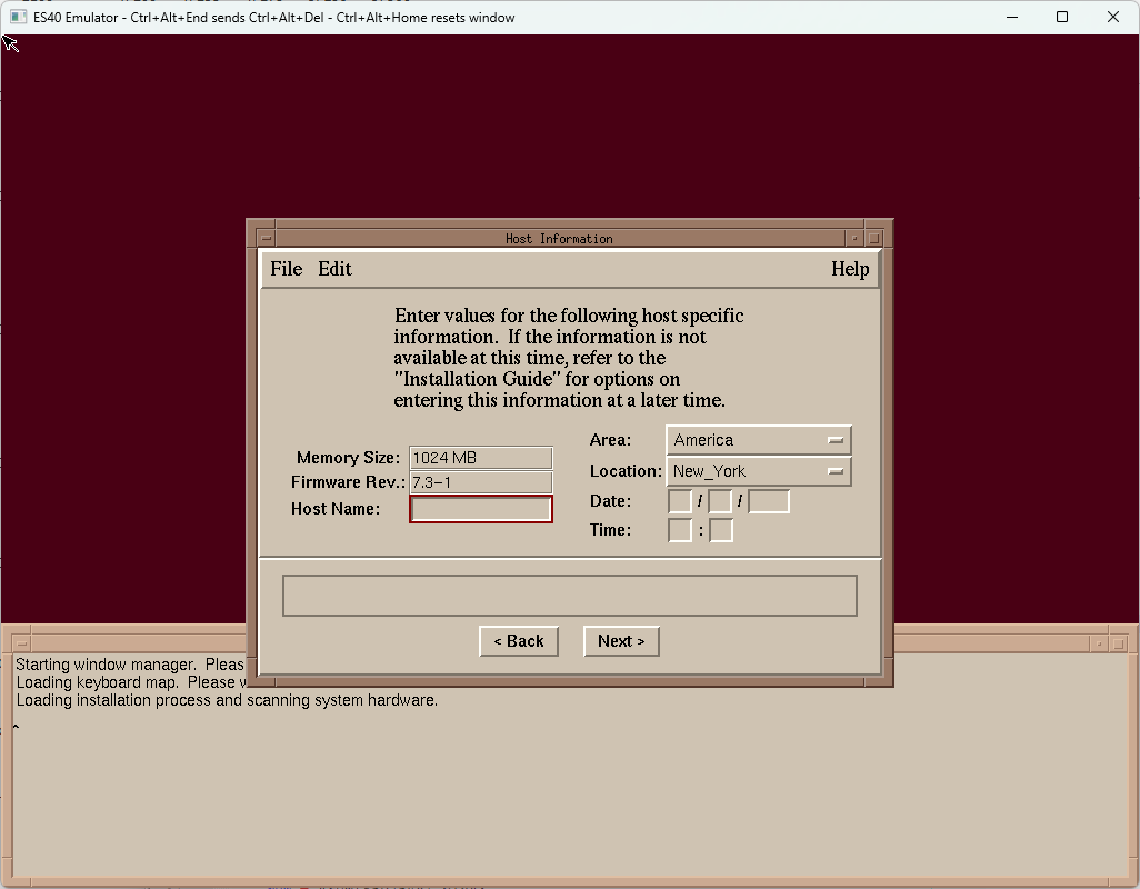 step 3: host info
