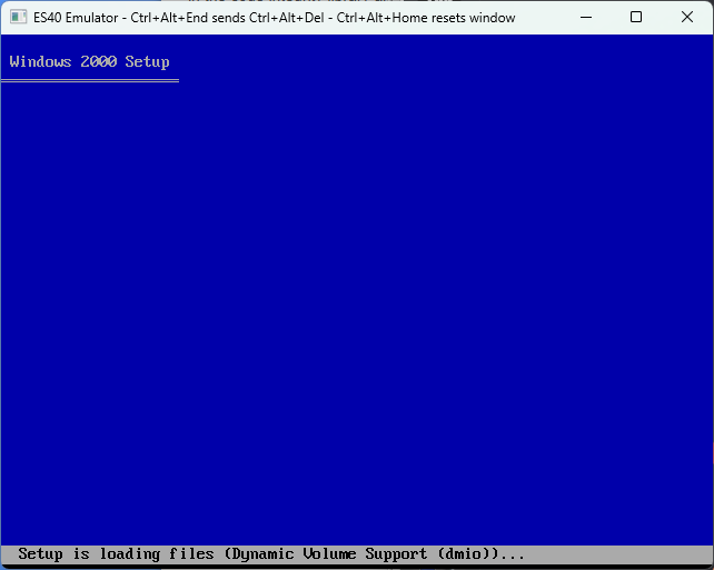 Win2k Setup Starting