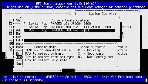 Boot Manager: OtBbNER\[Ƃ VGA foCXI