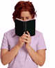 woman reading