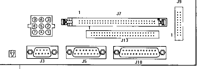 description connectors on the system board