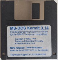 MS-DOS Kermit 3.14, included with Using MS-DOS Kermit